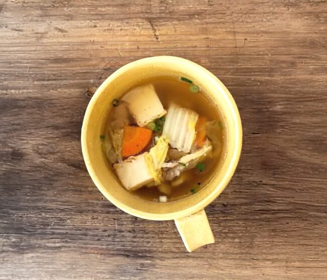 豚肉と野菜の具沢山中華スープ