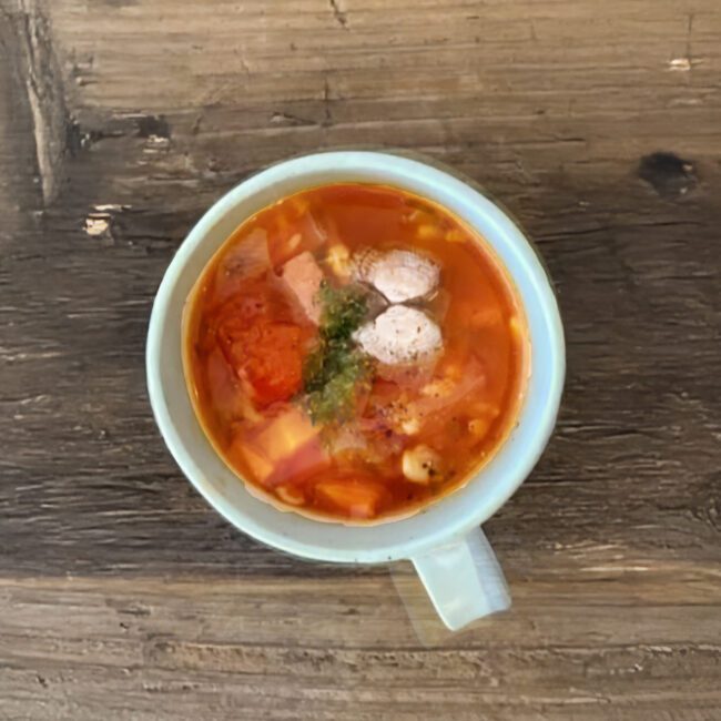 玉ねぎ麹仕立て・ヴィーガンミネストローネ