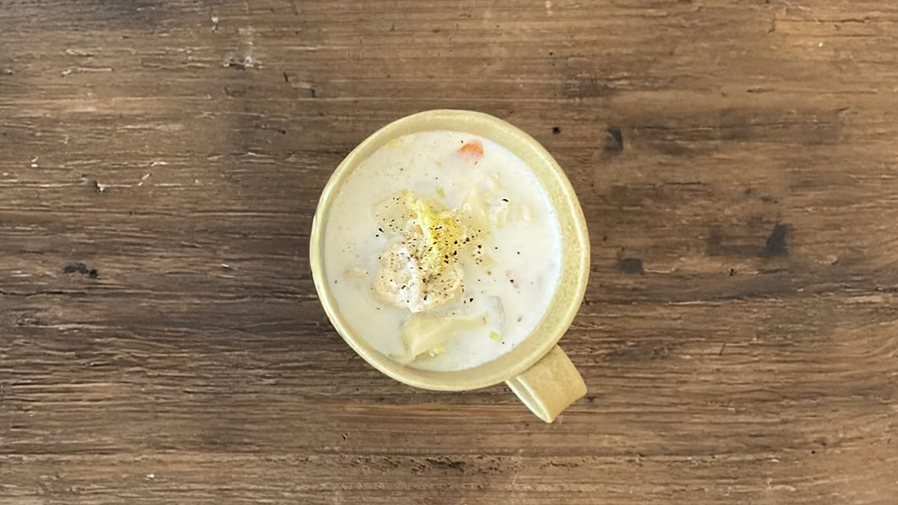 鶏団子と野菜ときのこのミルクスープ